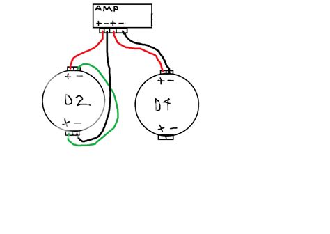 single voice coil wiring diagram   connect  amps    oznium led lights