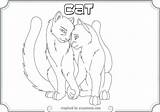 Coloring Pages Mates Warrior Cat Printable sketch template