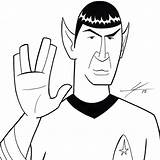 Spock Drawing Getdrawings sketch template