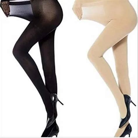 Nylon Opaque Girls Panty House Stocking Beige And Black Rs 40 Piece