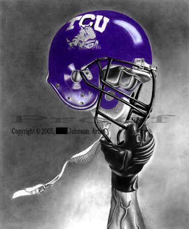 tcu texas christian horned frogs football sports art posters