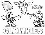 Mixel Coloring Glowkies Mixels Lego Pages sketch template
