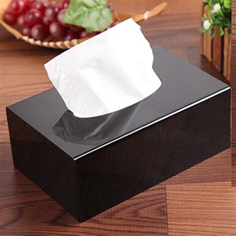 pc acrylic tissue box napkin holder tissue paper boxes towel dispenser  restaurant tissu box
