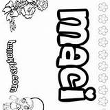 Maci Coloring Pages Hellokids Macie sketch template