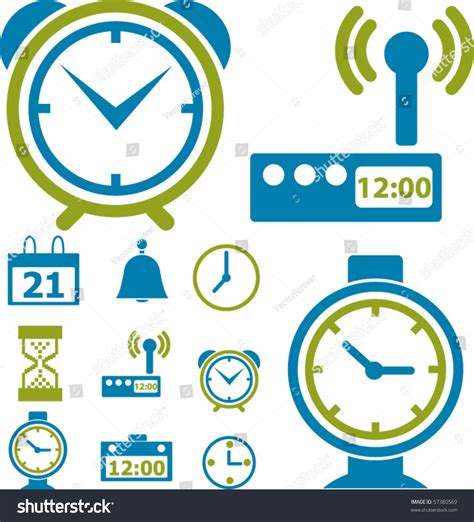 time clock signs vector  shutterstock