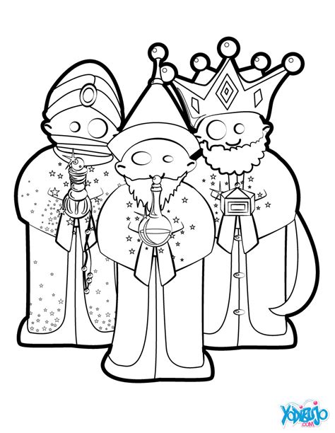 dibujos de melchor gaspar  baltasar  colorear tres reyes magos