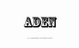 Aden sketch template