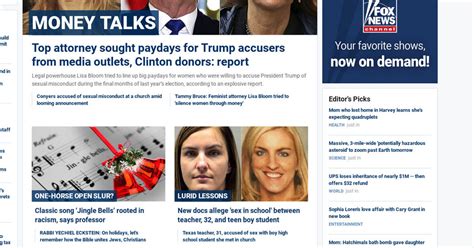 at the fox news site a sudden focus on women as sex