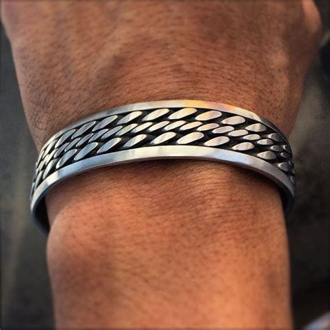 stainless welder bracelet  bigweldjohnnyray  etsy bracelets forging metal bracelets  men