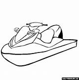 Jet Ski Drawing Jetski Clipart Coloring Pages Thecolor Easy Boat Clip Colouring Seadoo Battleship Cliparts Cake Outline Gif Kids Submarine sketch template