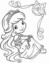 Strawberry Shortcake Coloring Princess Pages Getcolorings Printable Getdrawings sketch template