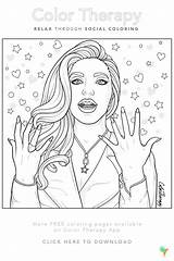 Coloring Therapy Pages Color sketch template