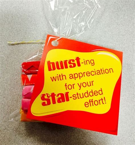 bursting  appreciation   star studded effort customer