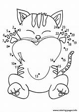 Kitten Connect Dots Coloring Pages Printable Parentune sketch template