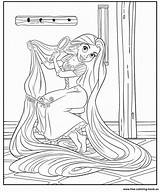 Coloring Pages Tangled Rapunzel Printable Disney Book Online Sheets Para sketch template