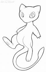 Mew Lineart Pokemon Heilos Drawing Deviantart Getdrawings sketch template