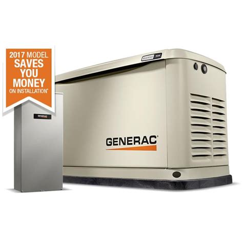 shop generac guardian 9 000 watt lp 8 000 watt ng standby generator