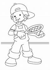 Chico Tenis Jugando Menino Colorir Deportes Dibujosonline Descripción Coloringgames Colorironline Categorias sketch template