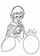 Coloring Ball Crystal Harry Potter Netart 24kb 840px sketch template