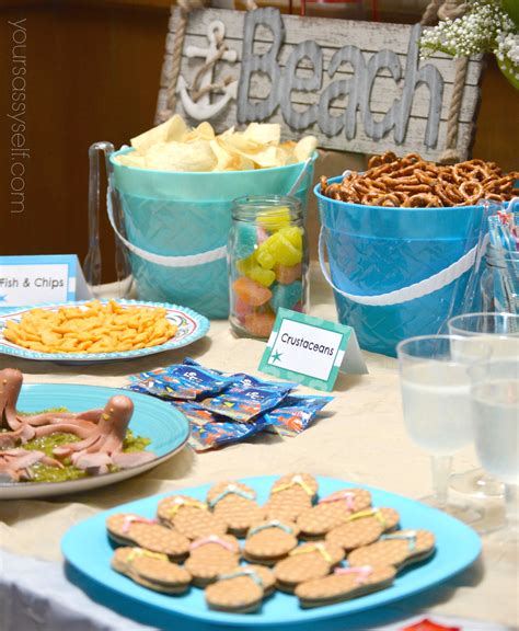 ideas  food ideas  beach theme preschool party home family