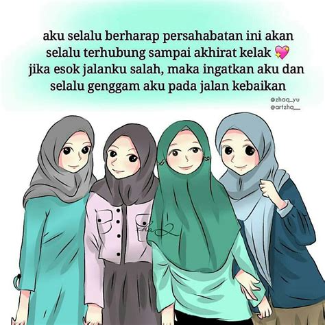 Gambar Kartun Sahabat Muslimah Cantik Adzka