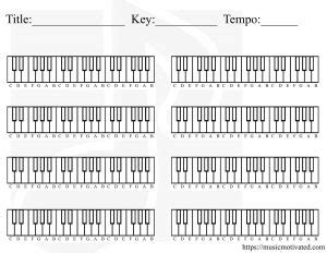 blank piano chart