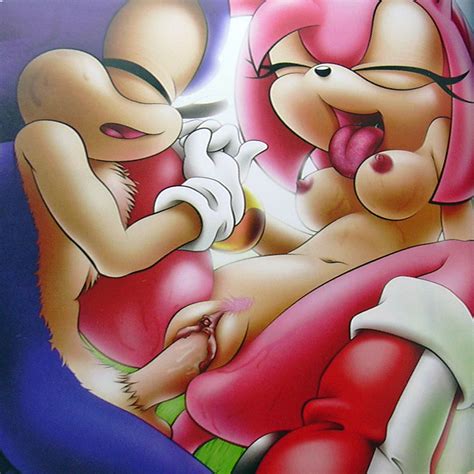 rule 34 amy rose anthro blue fur breasts closed eyes erect nipples