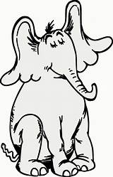 Coloring Pages Horton Elephant Getdrawings sketch template