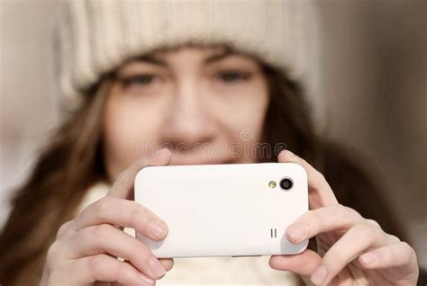 photographing stock photo image  people female cell