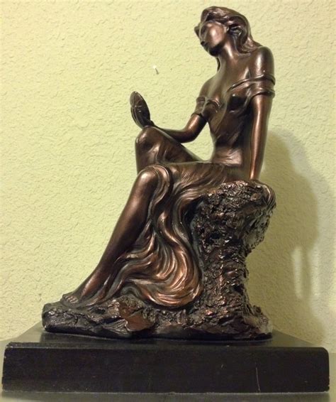 Modern Art Nouveau Austin Sculpture Statue Woman Looking