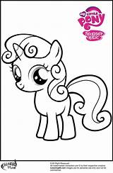 Sweetie Mlp Pony Designg sketch template
