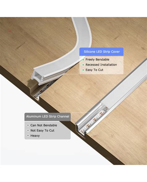 bendable waterproof silicone led strip light cover