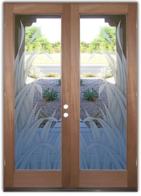 glass entry doors stylish glass etching in any decor