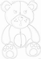 Cute Bear Coloring Brown Coloring4free Related Posts sketch template