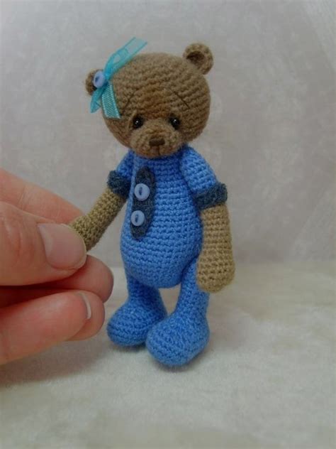 miniature crochet karly teddy bear pdf crochet bear patterns and crochet bear