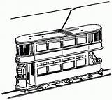 Tram Coloring Designlooter York 630px 61kb sketch template