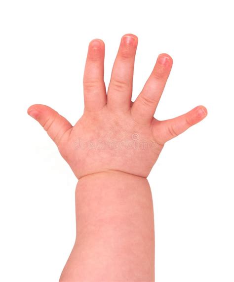 baby hand stock image image  fondness concern closeup