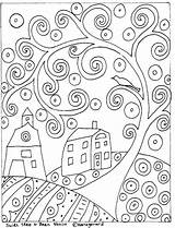 Coloring Swirl Pages Rug Swirls Patterns Paper Abstract Hooking Tree Mosaic Colouring Folk Ebay Getcolorings Karla Getdrawings Pattern Sheets Hook sketch template