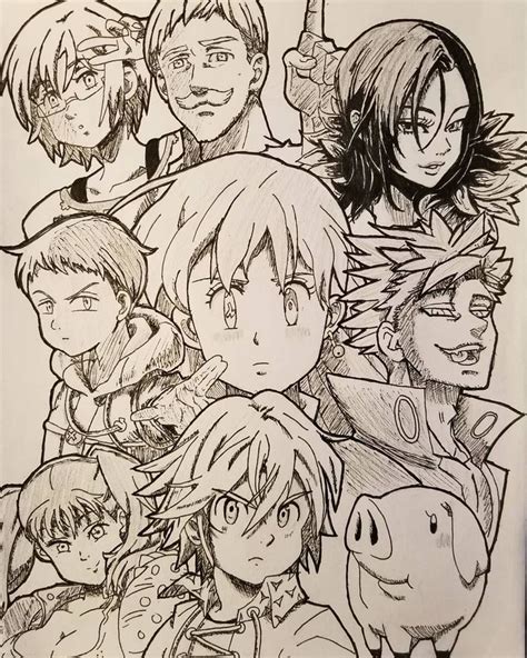 Seven Deadly Sins Seven Deadly Sins Anime Anime Character Drawing