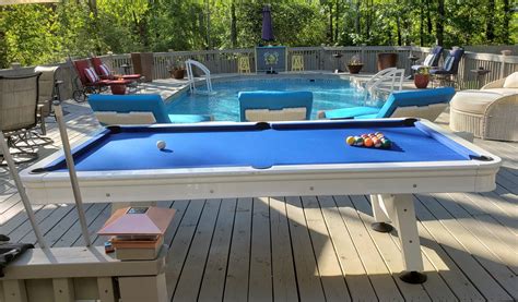 alpine  ft outdoor pool table  aluminum rails waterproof felt