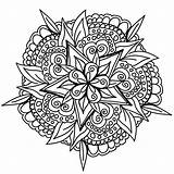 Mandala Drawing Cool Coloring Pixabay Awesome sketch template