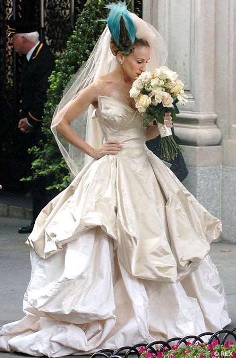 carrie finally walks down the aisle but is it happily ever after famous wedding dresses