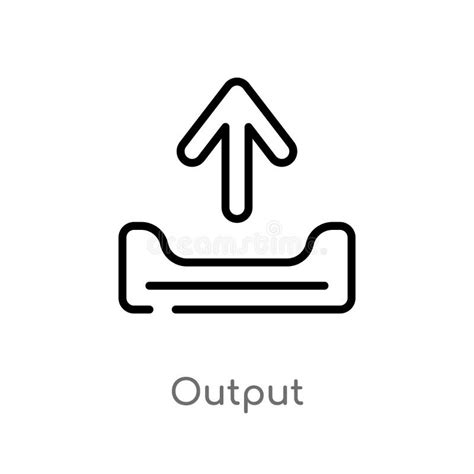input output icon isolated  white background stock vector illustration  arrow icon