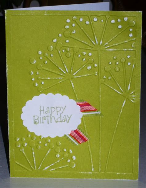 stamping muses embossing folder birthday card