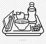 Coloring Meal Drawing Food Pages Tray Clipart Drawings Paintingvalley Pinclipart sketch template