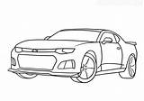 Camaro sketch template