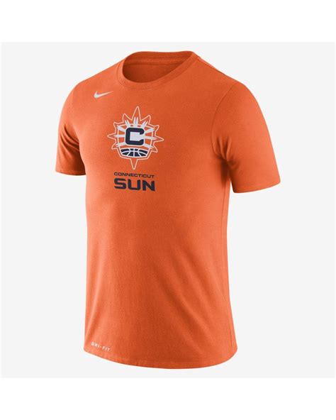 Nike Connecticut Sun Logo Dri Fit Wnba T Shirt In Orange
