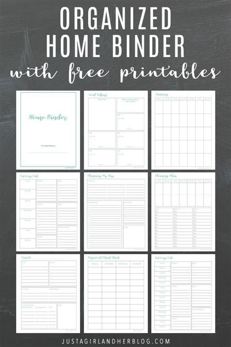 printable binder planner printable templates