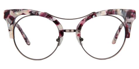 purple floral fashion eye glasses unique glasses prescription