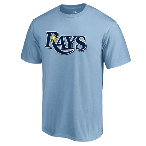 tampa bay rays secondary color primary logo  shirt light blue